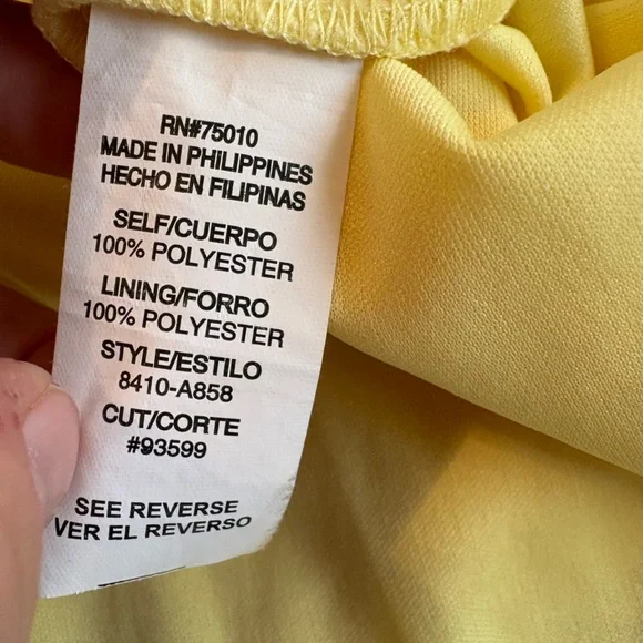 Windsor Strapless Yellow Dress with Embellishments - Picture 9 of 10